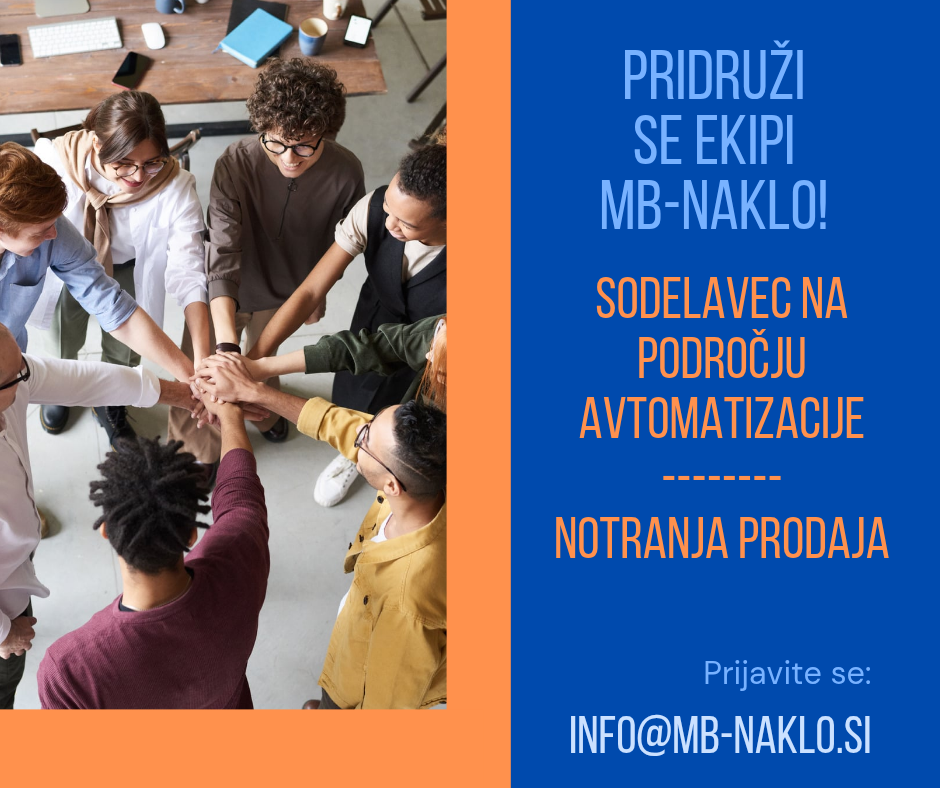 Sodelavec na avtomatizaciji - NOTRANJA PRODAJA (m/ž)