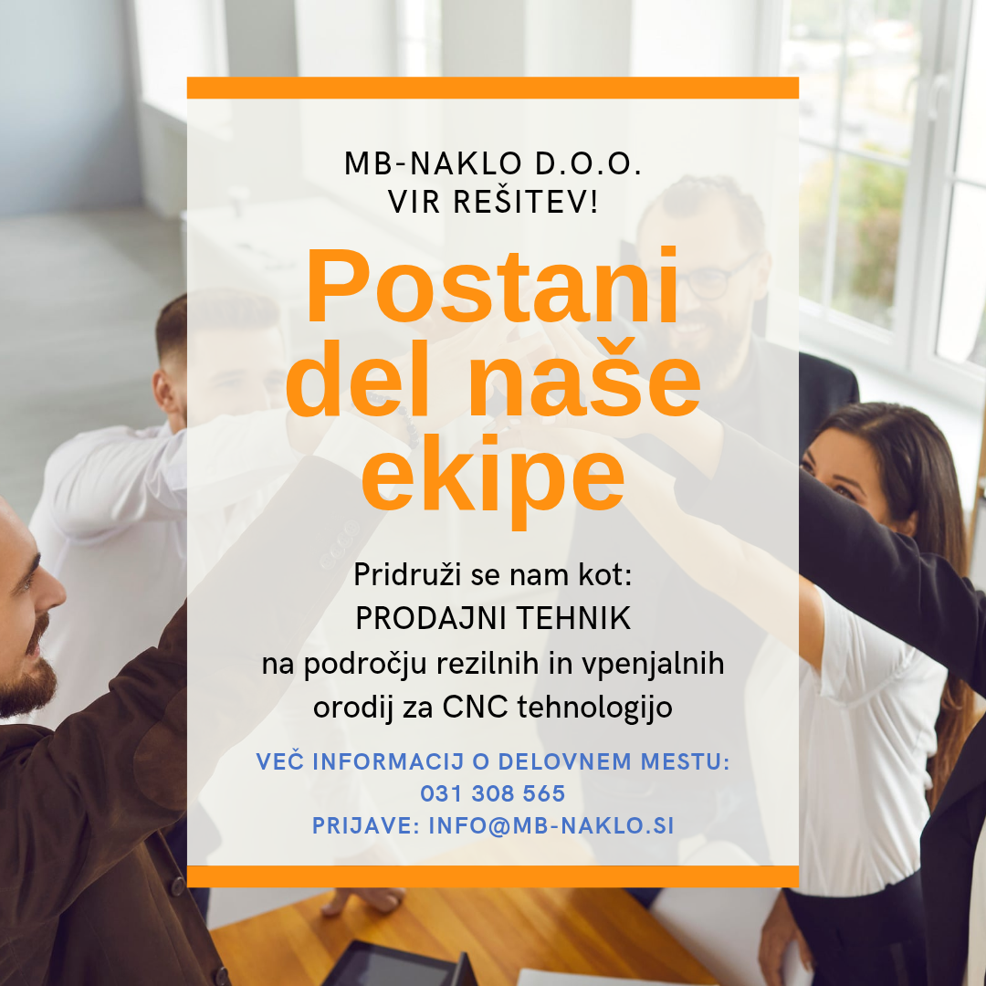 PRODAJNI TEHNIK za rezilna in vpenjalna orodj