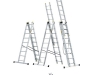 Aluminijasta lestev 3x16 Professional